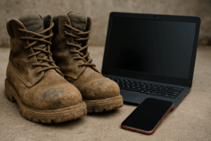 Old Workboots and Used Tech