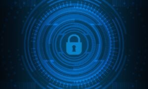 Free cyber security technology network illustration